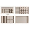 Stackable Jewelry Trays, 4-Tier Accessory Organizer,  Removable Dividers for Vanity Table - 2 of 4