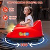 12V Kids Electric Bumper Car with 2.4G Remote Control, 360° Spinning, Music & LED Lights, Safety Bumper for Ages 2-5 Years - 3 of 4