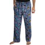 DC Comics Men's Classic Batman Comic Allover Print Loungewear Pajama Pants