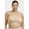 PACK OF 6 SOFRA WOMEN'S SEAMLESS NO PAD TUBE BRAS PLUS (BR0125STNX_BEI) Multicolor One Size - 2 of 4