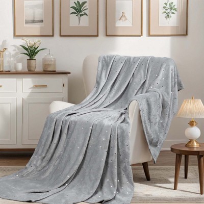 Fleece Plush Throw Blanket Medium Weight Fluffy Soft Decorative Bedding by Blue Nile Mills