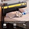 Aheaplus Platform Bed with Hidden Drawers, Storage Headboard with Charge Station, Led Light - 4 of 4