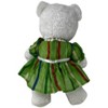 Doll Clothes Superstore Green Stripe Dress Fits Large Baby Dolls And Stuffed Animals - 4 of 4