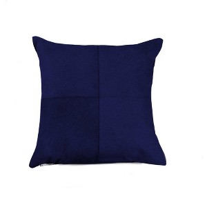18" Black and Silver Cowhide Throw Pillow - 1 of 4
