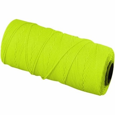 Bon Tool 11-878 Ezc Line - Nylon 18 Braided - 1000 Foot Neon Yellow
