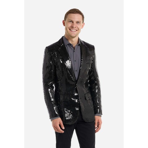 Мужские пиджаки Suitmeister Shiny Party Blazer - Sequins Black - Size Medium