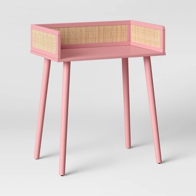 Rattan and Wood Desk Pink - Pillowfort™