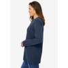 Woman Within Plus Size Perfect Long-Sleeve Crewneck Tee - 4 of 4