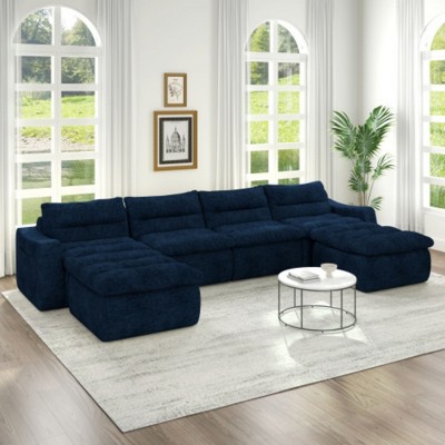 Compression Modular Sofa-Modern Beanbag Style, No Assembly Required, Green