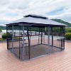 13x10 Outdoor Patio Gazebo Canopy Tent With Ventilated Double Roof And Mosquito net - 2 of 4