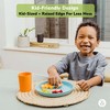 WeeSprout Bamboo Plates, Kid-Sized Bamboo Kids Plates, Dishwasher Safe Bamboo Plate for Kids, 4 pack - 3 of 4
