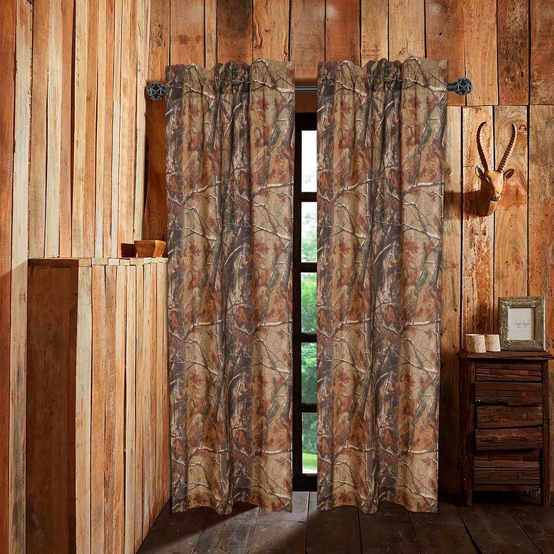 Realtree All Purpose Camouflage Rod Pocket Window Curtains - Camo Drapes in Forest and Rustic Theme, Farmhouse, Living Room, Cabin, and Kitchen, 5 of 7