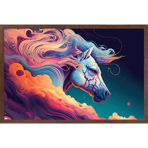 Trends International Wumples - Horse In The Sky Framed Wall Poster Prints - 1 of 4