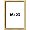 PosterPalooza | Simple Gold Picture Frame - UV Acrylic, Foam Board Backing, Hanging Hardware - 2 of 4