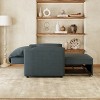 Convertible Sleeper Chair Chaise Lounge Armchair, Upholstered Pull Out Sofa Bed with Adjustable Backrest -ModernLuxe - 3 of 4