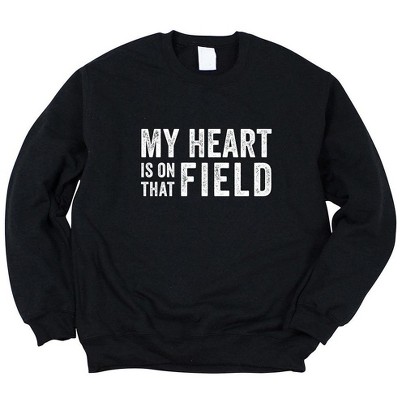 Simply Sage Market Women's Graphic Sweatshirt My Heart Is On The Field
