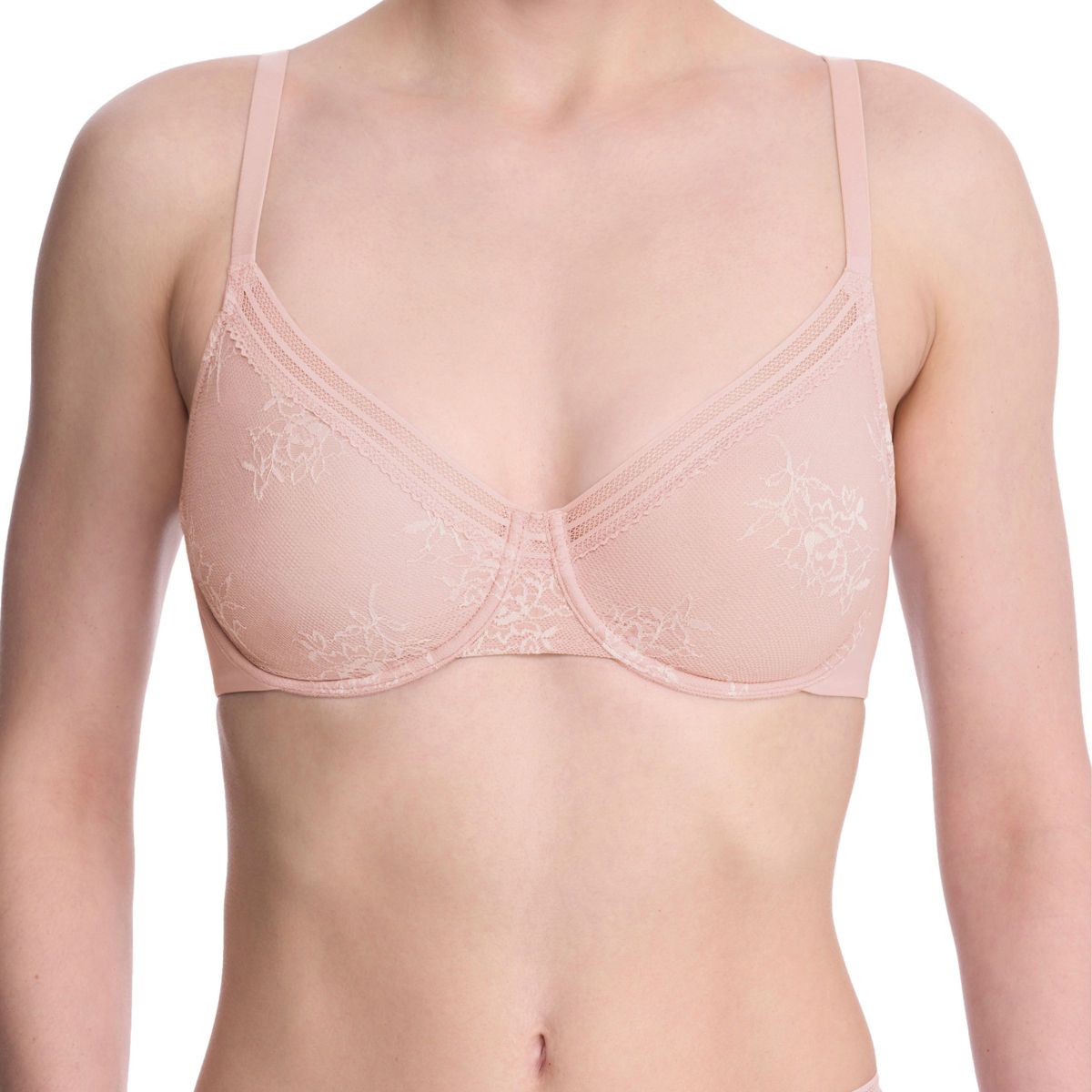 Natori Women's Love Lace Unlined Back Smoothing T-Shirt Bra 724351 - thumbnail 4