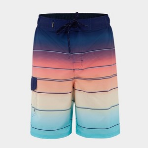 Rokka&Rolla Men's 9" Half Elastic Waist Board Shorts - 1 of 4