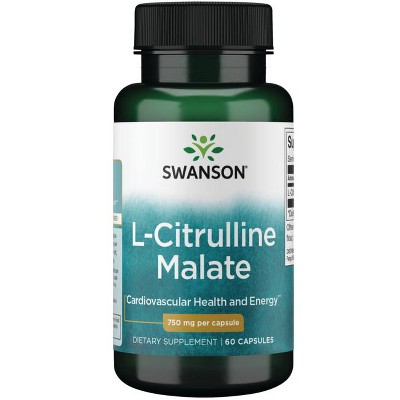 Swanson L-Citrulline Malate 750 mg 60 Caps.