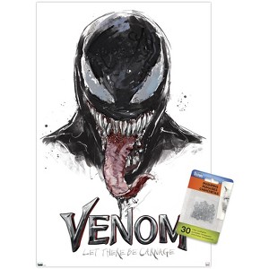 Trends International Marvel Venom: Let There be Carnage - Illustration with Tongue Unframed Wall Poster Prints - 1 of 4