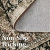 Rug Non Slip Non Shedding Rug Vintage Soft Low Pile Floor Cover Floral Distressed Indoor Carpet for Living Room Bedroom - 3 of 4