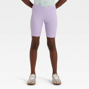 Girls' Ribbed Bike Shorts - Cat & Jack™ - 1 of 3