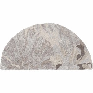 Hauteloom Ilfeld Athena Gray Floral Wool Rug - 1 of 4