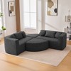 Whisen Boneless Couch Modular Sectional Sofa & Compression Sofa with Deep Seating and Curved Design - 2 of 4