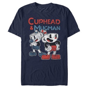 Men's Cuphead Retro Best Friend Mugman T-Shirt - 1 of 4