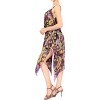 LA LEELA Women's Beachwear Summer Swim Beach Cover Ups for Swimwear Women Swimsuit Coverups for Women Strappy A Line Dress 1X Yellow, Paisley - 3 of 4