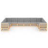 vidaXL Patio Lounge Set Outdoor Loveseat Sofa Set with Cushions Poly Rattan - Natural With Cushions - 3 of 4