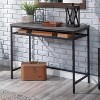 INFURNIC Desks Modern Writing Desk with Adjustable Shelves for Stylish Storage and Organization, Grey, 65.12"*19.29"*29.72" - 4 of 4