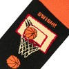 Crazy Socks-Sports Print Crew Socks-Fun Athletic-Themed Novelty Designs-Large for Men & Women-Soccer, Golf, Basketball - 4 of 4