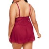 Adore Me Women's Amorata Babydoll Lingerie - 4 of 4