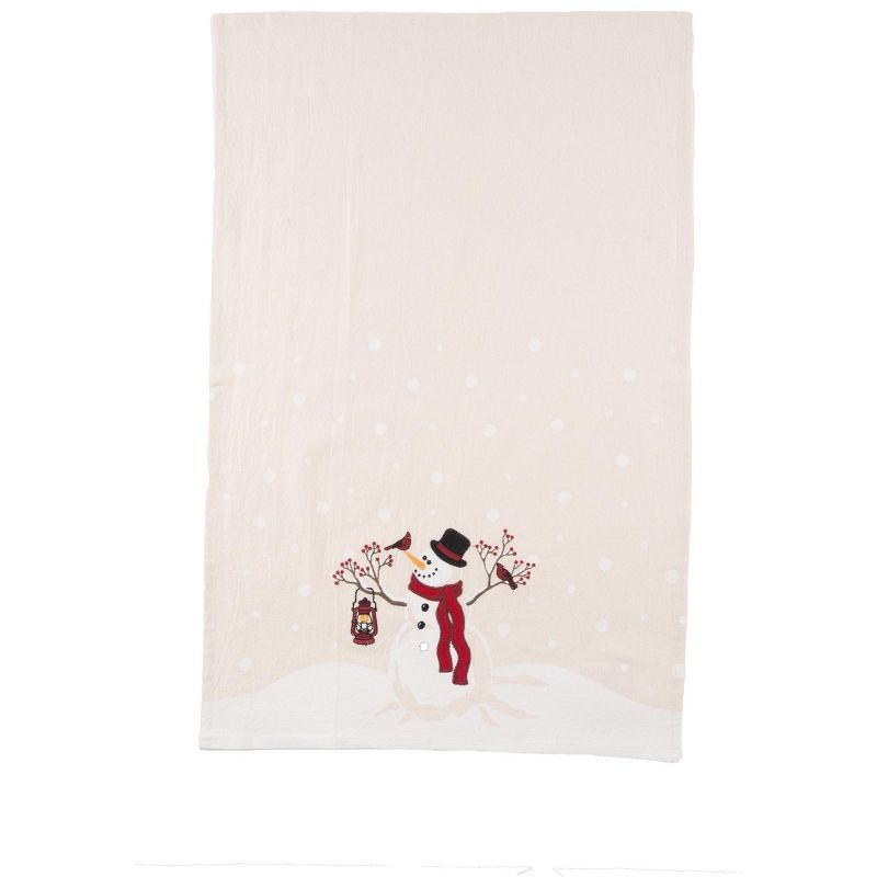 C&F Home Snowman with Cardinals Christmas Wonder Kitchen Towel, 1 of 4