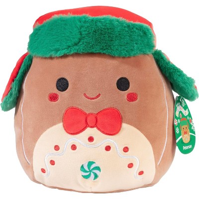 Squishmallow 10" Peterson The Gingerbread Man - Official Kellytoy Christmas- Soft & Squishy Holiday Stuffed Animal Toy - Gift for Kids, Girls & Boys
