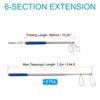 Unique Bargains Stainless Steel Portable Telescopic Flag Pole 2 Pcs - 2 of 4