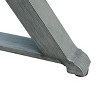 Modern Outdoor Dining Bench Aluminum, Gray 1-Christopher Knight Home - 4 of 4