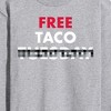 Men's - Instant Message - Free Taco Tuesday Long Sleeve Graphic T-Shirt - 2 of 4