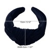 Unique Bargains Women's Velvet Wide Knotted headband for headband Hair Hoop Hair Accessories 1 Pc - 4 of 4