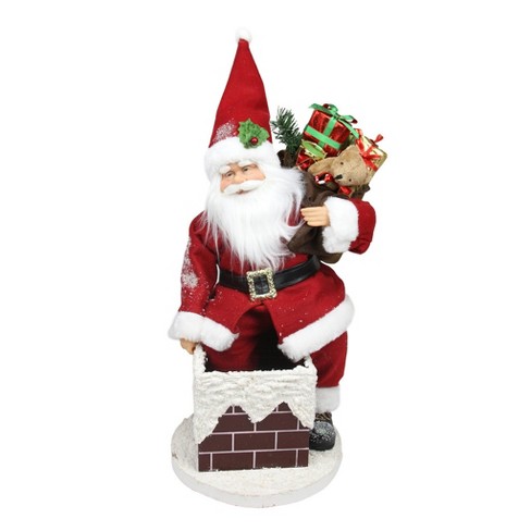 Northlight 16 5 Animated Santa Claus Going Down A Chimney With