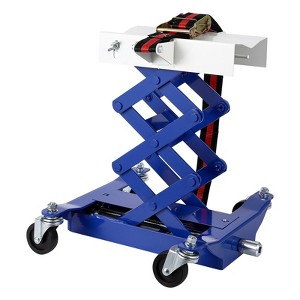 450 lb capacity low profile transmission jack with adjustable height from 7" to 23" for vehicle maintenance and transmission replacements - 1 of 4