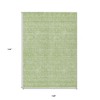 Artichoke Green Mint Green And Ivory Floral Washable Indoor Outdoor Area Rug - 3 of 4