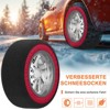 Docred Large Antislip Snow Socks for Tires Enhanced Traction Device  Alternative to Snow Chains Winter Ice Snow Driving Accessory for Cars SUV Trucks - 2 of 4