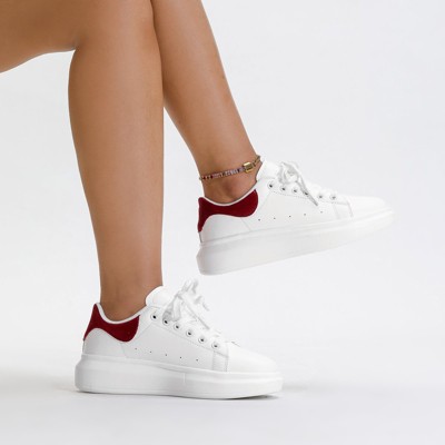 Женские кроссовки BERNESS Women's Holly Lace-Up Platform Sneakers Leopard 9 — фото 4