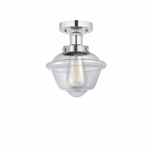 Oxford - 1 Light Semi-Flush Mount In Industrial Style-8.25 Inches Tall and 6.5 Inches Wide - 1 of 1