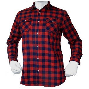 Mafoose Buffalo Plaid Flannel Long Sleeve Shirt Casual Button Down With Pockets - 1 of 4