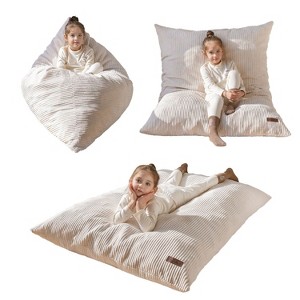 MAXYOYO 3-in-1 Kids Convertible Bean Bag Chair & Bed, Child Floor Sofa for Gaming, Reading - 1 of 4
