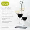 True Hover Wine Glass Flight Server, Wine Tasting Carrier Kit, Holds 4 Stemmed Wine Glasses, Wine Glass Holder Stand, Iron, Black, Set of 1 - 2 of 4