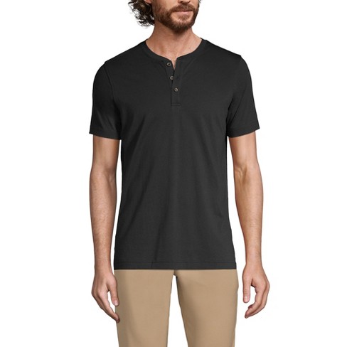 Lands' End Men's Short Sleeve Cotton Supima Jersey Henley - image 1 of 2